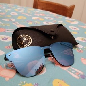 Ray Ban blue clubmaster blaze sunglasses